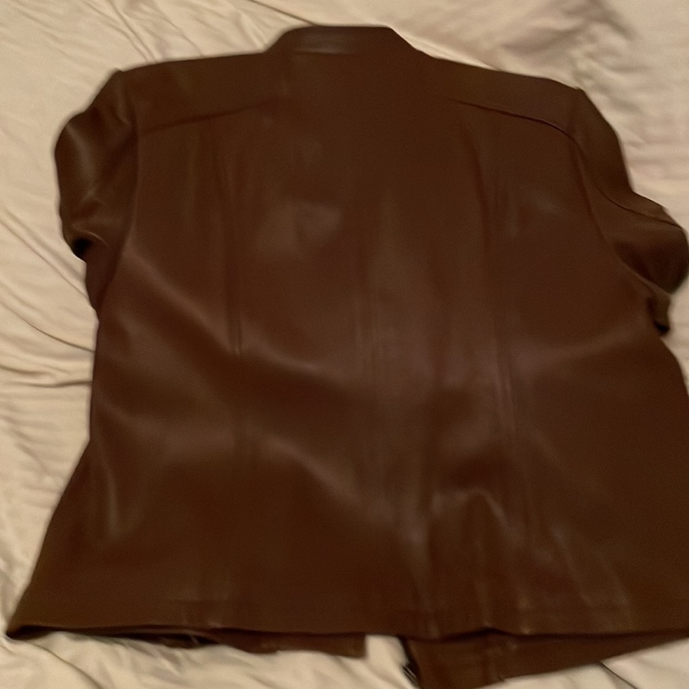 Leather Sam Eldelman Beautiful Brown Jacket - image 6